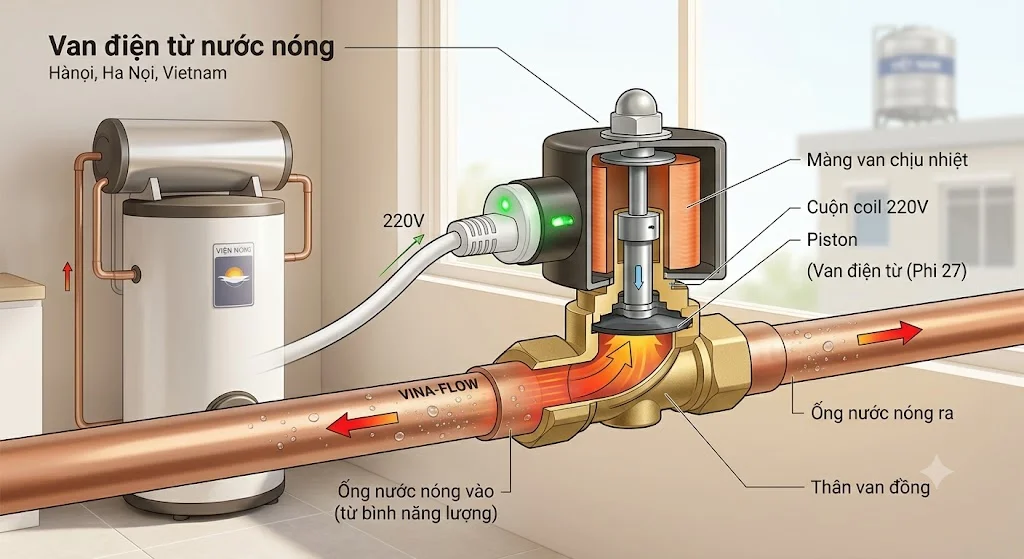 Van điện từ nước nóng là gì?