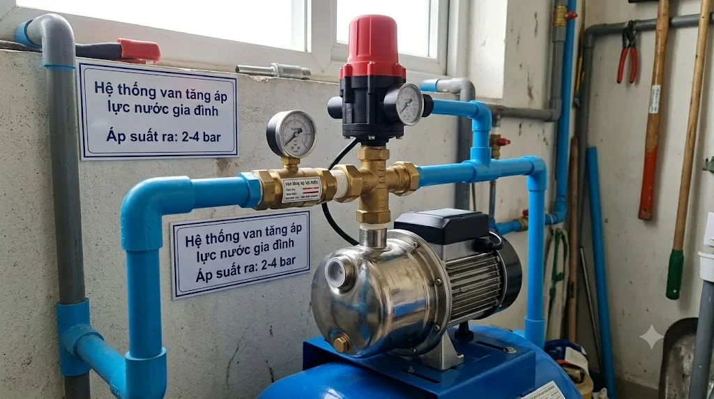 Van tăng áp lực nước là gì?