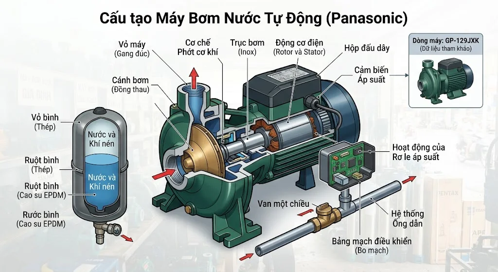 Bán máy bơm nước tại Vũng Tàu cho khách sạn, nhà nghỉ và nhà hàng