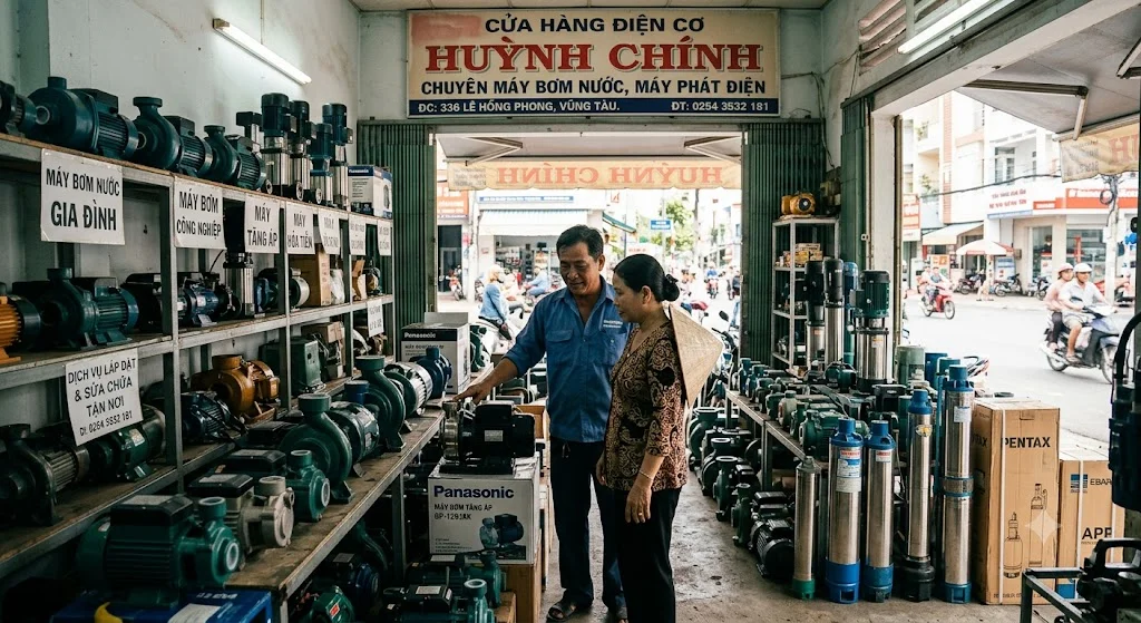 Các loại máy bơm nước được sử dụng phổ biến tại Vũng Tàu