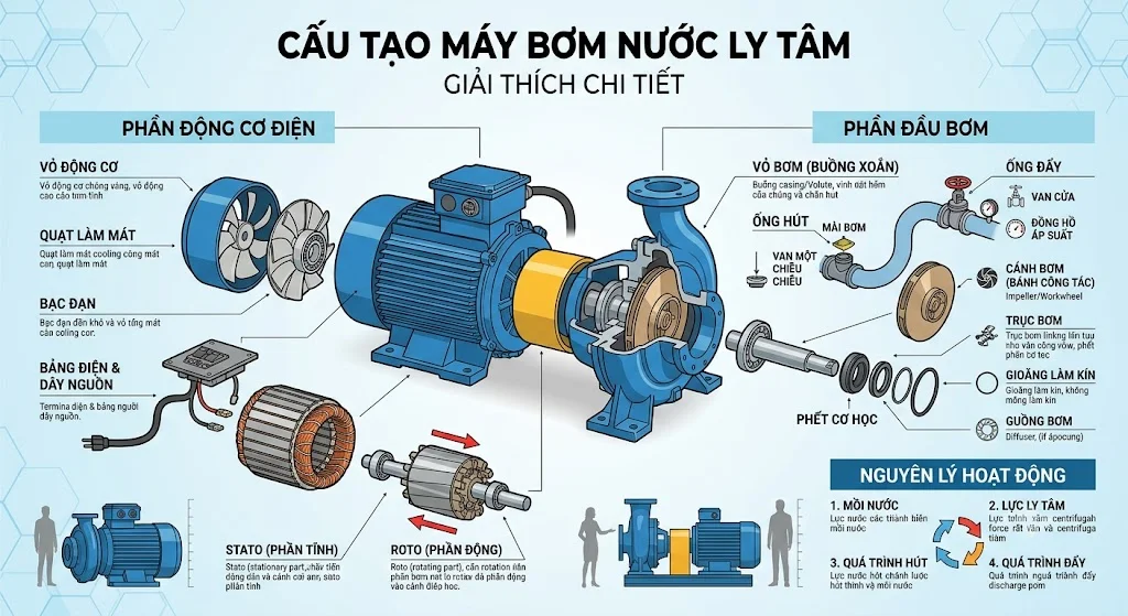 Công thức tính công suất bơm