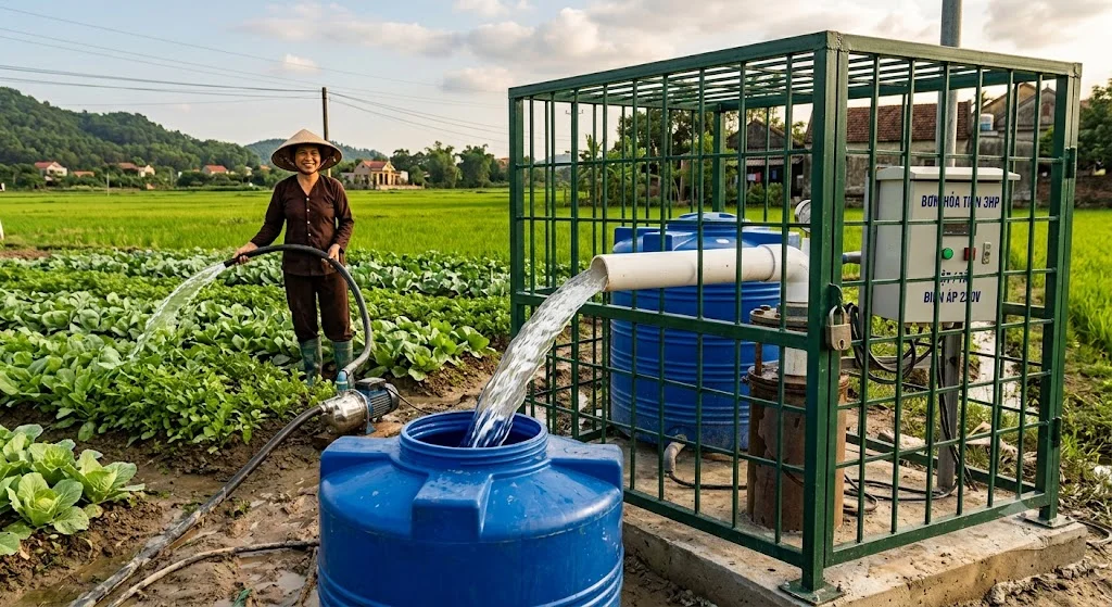 Sơ đồ cấu tạo máy bơm hỏa tiễn