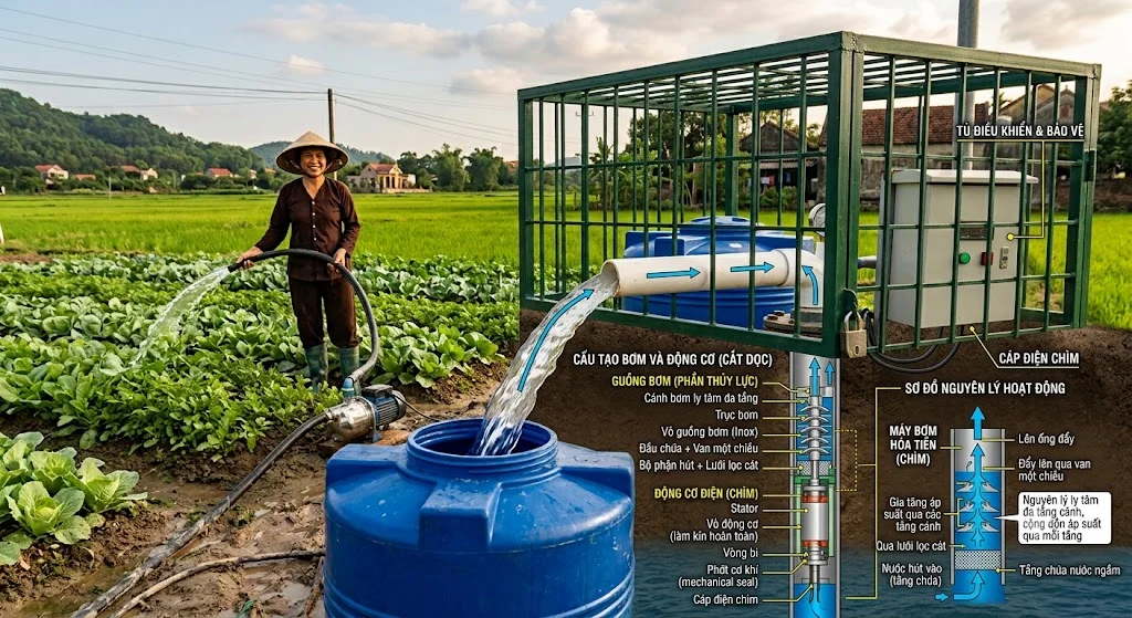 Ưu điểm của cấu tạo máy bơm hỏa tiễn