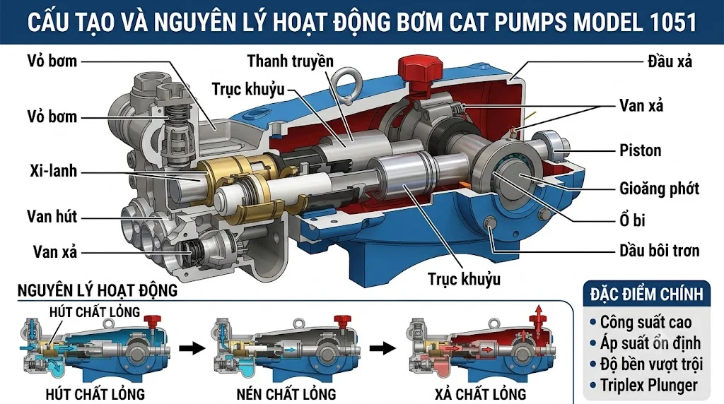 Các Cat Pumps model phổ biến