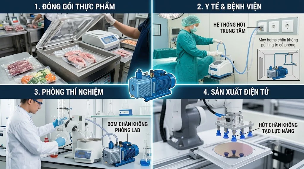 Ứng dụng của Máy bơm chân không
