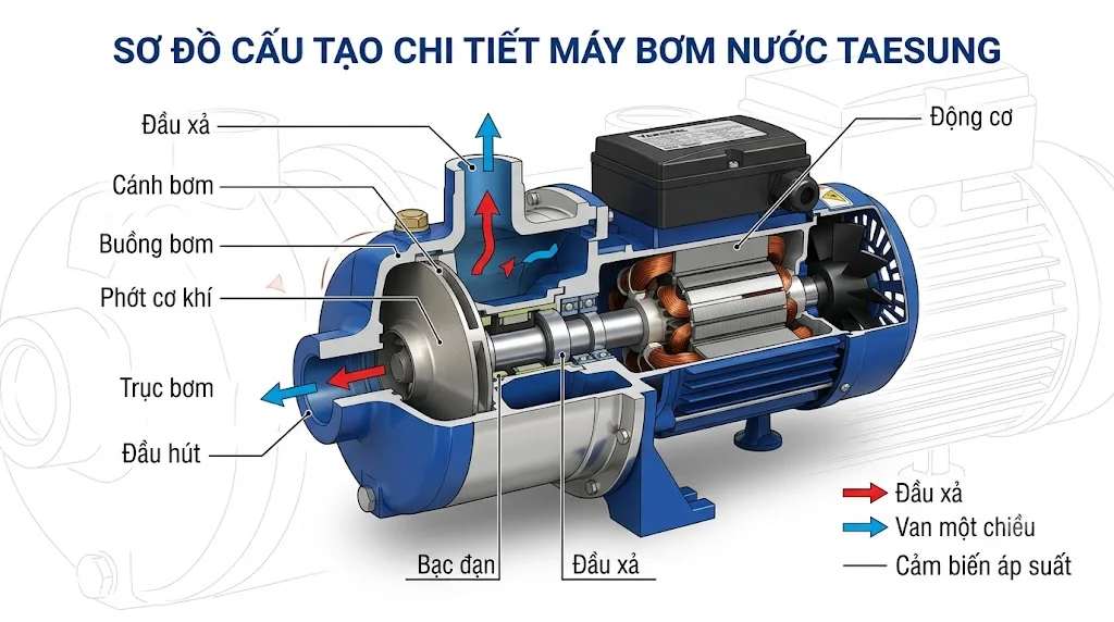 Ứng dụng của máy bơm Taesung