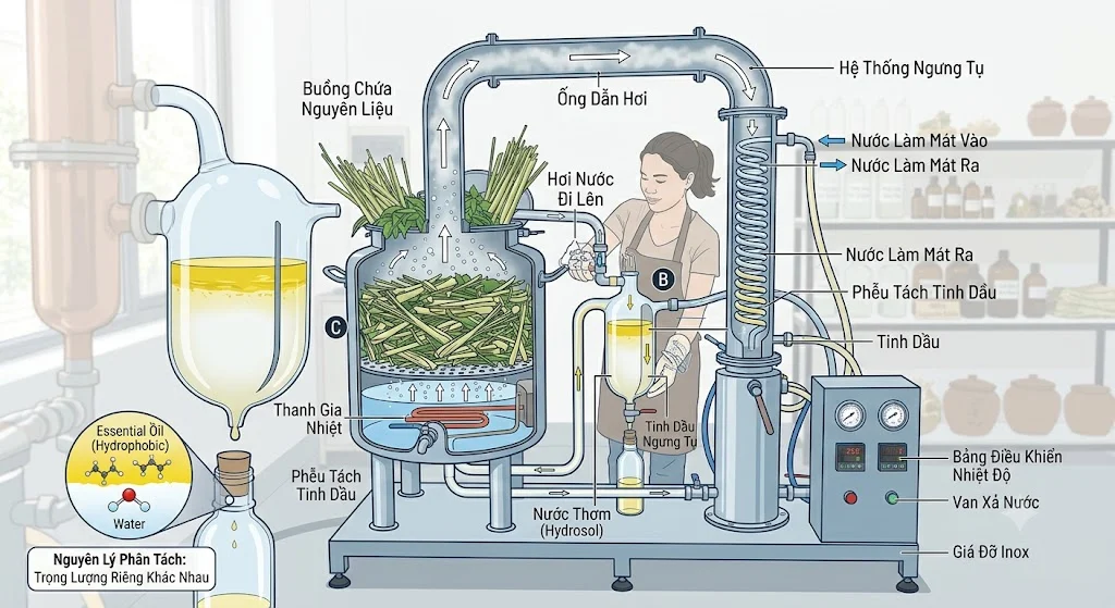 Các phương pháp chiết xuất tinh dầu phổ biến