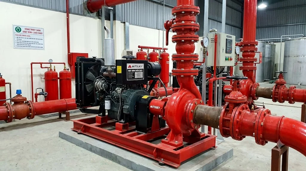 Cấu tạo máy bơm chữa cháy Mitsuky