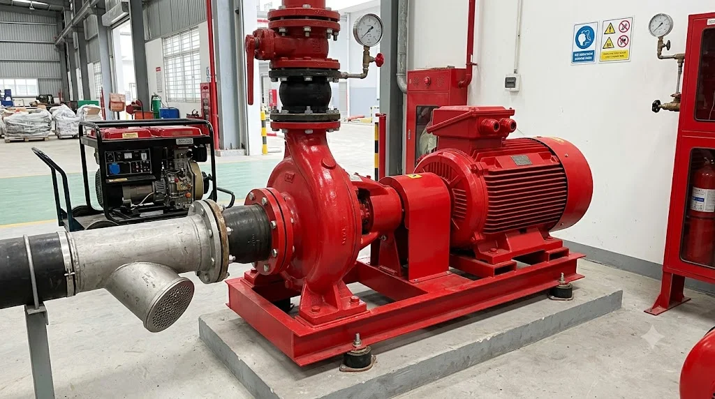 Cấu tạo của máy bơm cứu hỏa