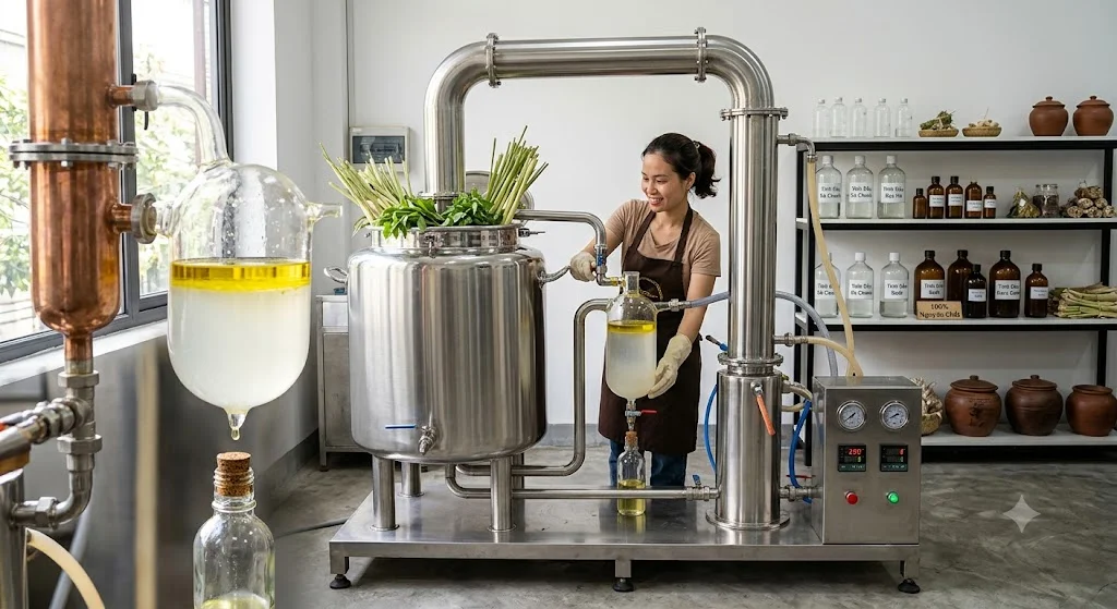 Máy chiết tinh dầu là gì?