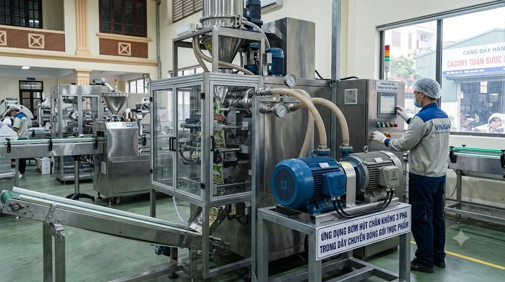 Nguyên lý hoạt động của vacuum pump 3 phase