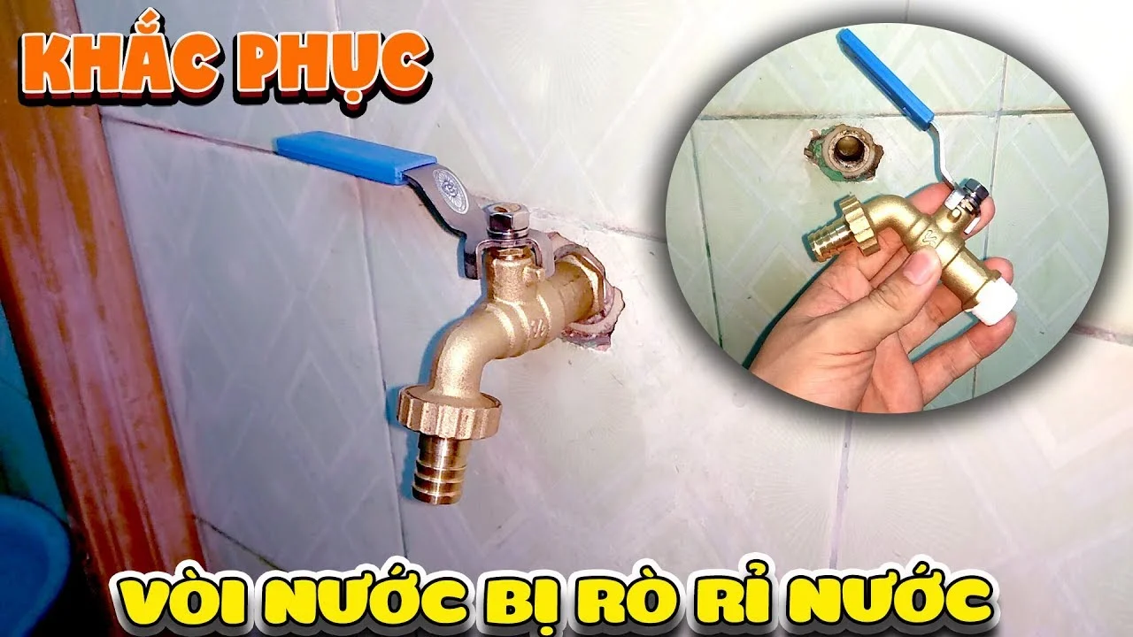 Cách sửa vòi nước rỉ nước 2