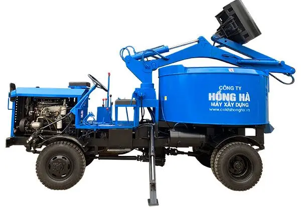Máy bơm bê tông Mini Hồng Hà 2