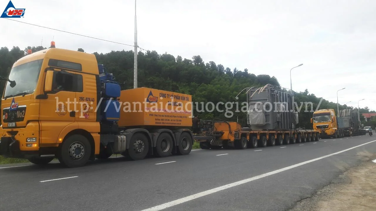 Dự án: Vận chuyển máy biến áp cho các Trạm biến áp miền Trung