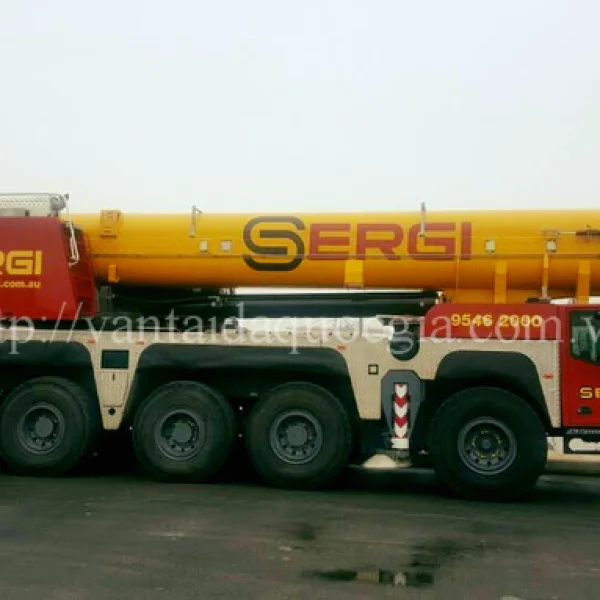 Đáp ứng các nhu cầu, tiêu chuẩn khắt khe về an toàn và tiến độ của khách hàng, Công ty Cổ phần Vận tải Đa Quốc Gia đã nhập khẩu và đưa vào khai thác cần cẩu bánh lốp Terex Demag AC200-1