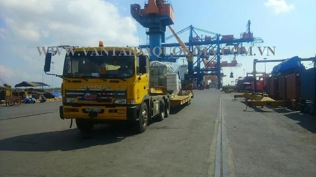 Transporting transformers by road and waterway.