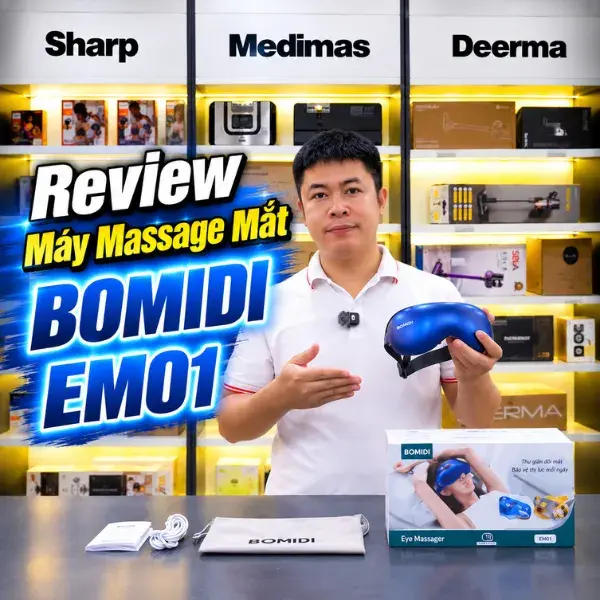 Máy Massage Mắt BOMIDI EM01 - Thư Giãn Mắt Mỗi Ngày video