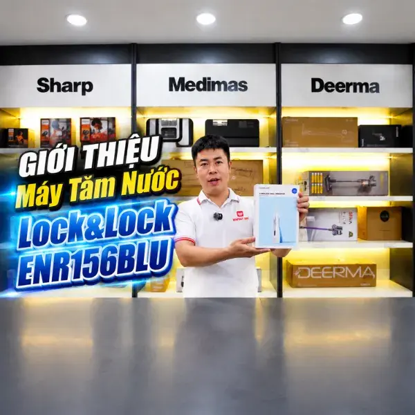 Máy Tăm Nước Không Dây LockLock ENR156BLU - Chính Hãng video