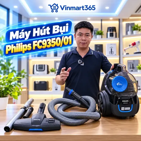 Máy Hút Bụi Philips FC9350/01 Chính Hãng video