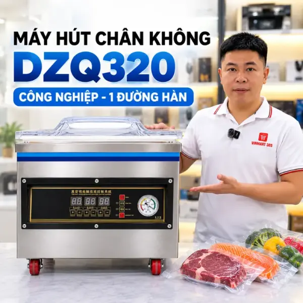 Máy Hút Chân Không Công Nghiệp DZQ320 - 1 Đường Hàn video