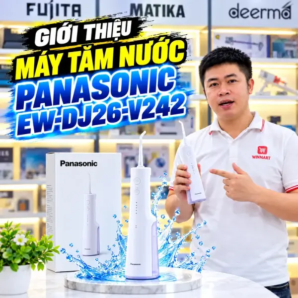 Máy Tăm Nước Panasonic EW-DJ26-V242 Chính Hãng video