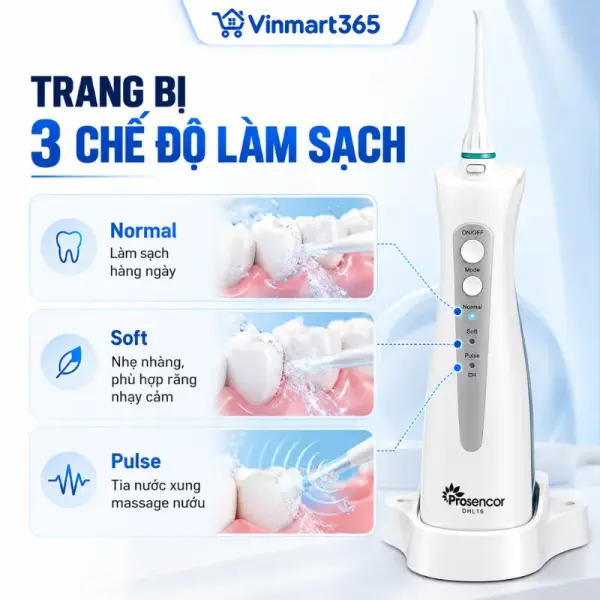 Máy Tăm Nước Prosencor DHL16 Cầm Tay slide 4
