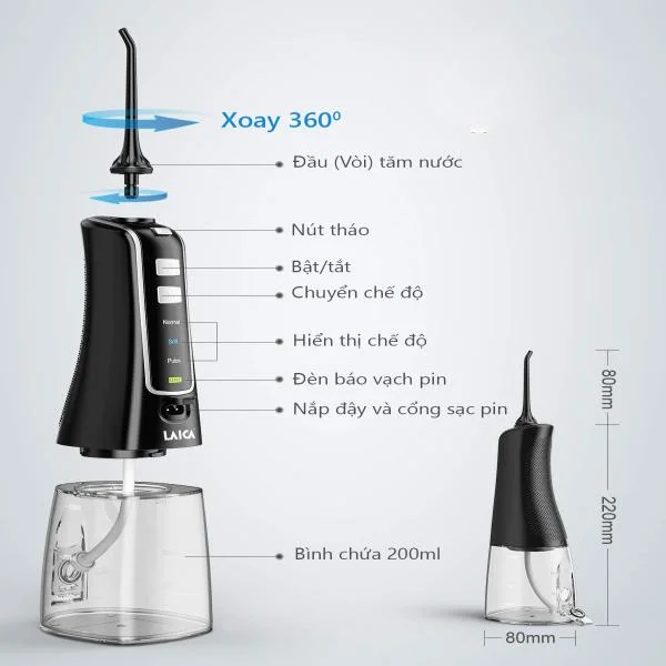 Máy Tăm Nước Nicefeel FC256 Cao Cấp USA slide 2