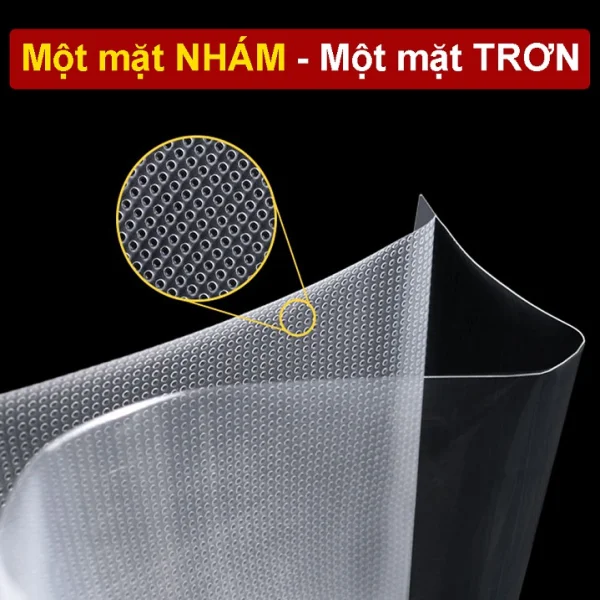 Túi Hút Chân Không 1 Mặt Trơn 1 Mặt Nhám slide 3