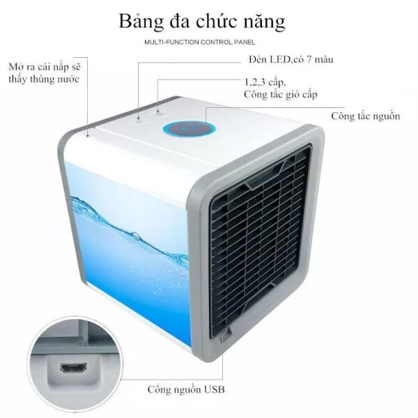 Quạt Điều Hòa Mini Làm Mát Nhật Bản slide 6