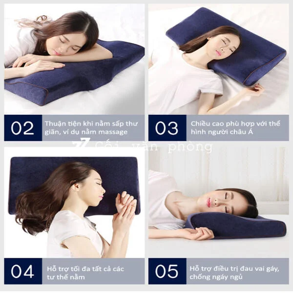 Gối Ngủ Cao Su Non Số 1 Nhật Bản slide 7