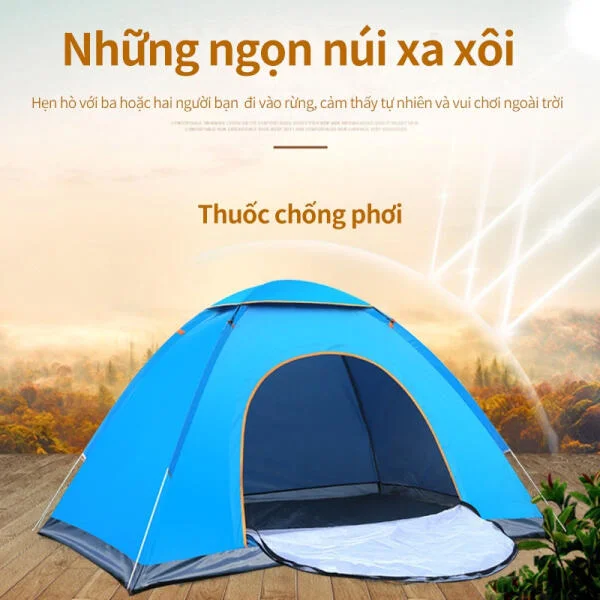 Lều Cắm Trại Dã Ngoại Dùng Cho 2-3 Người slide 7
