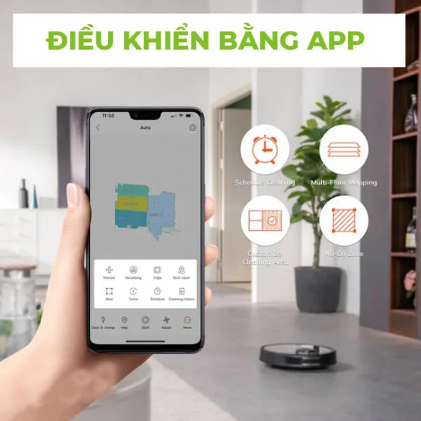 Robot Hút Bụi Lau Nhà Thông Minh ILife A11C Mỹ slide 6