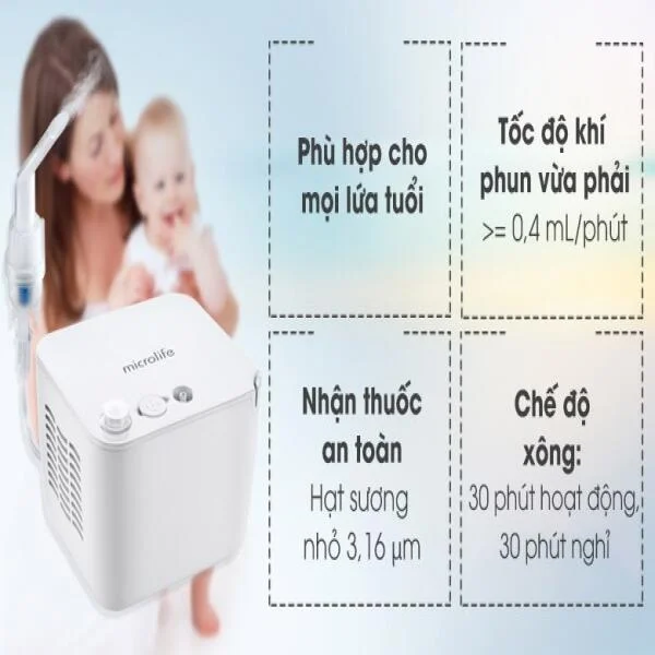 Máy Xông Khí Dung Microlife NEB200 Cao Cấp slide 7