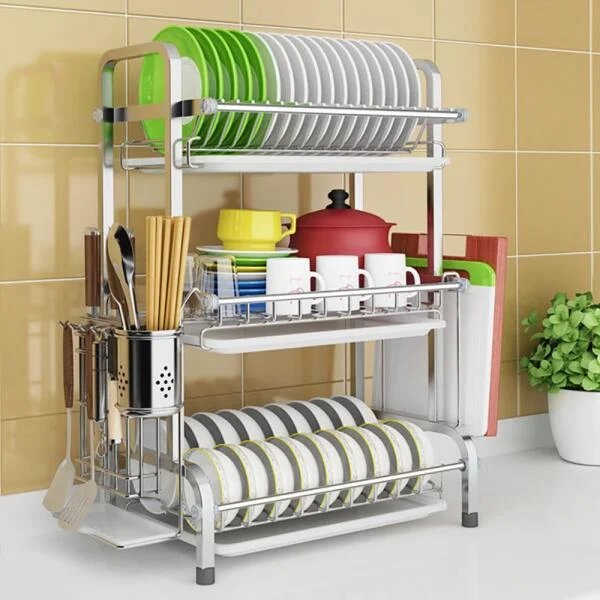 Kệ Để Bát Đĩa Inox 304 Cao Cấp slide 1