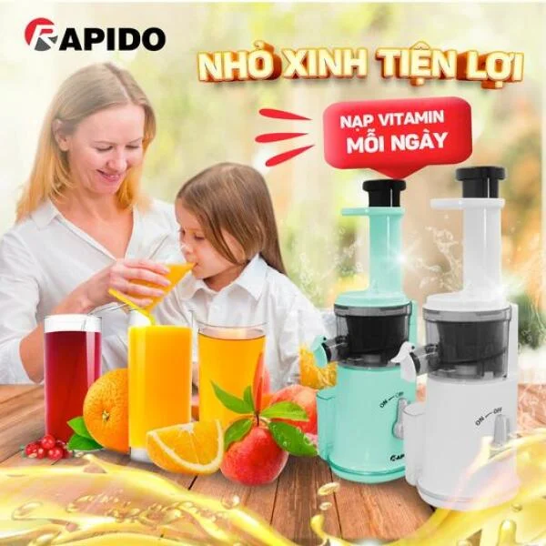 Máy Ép Chậm Mini Rapido RSJ120 Đức slide 1