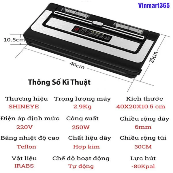 Máy Hút Chân Không PW300A Bán Công Nghiệp slide 3