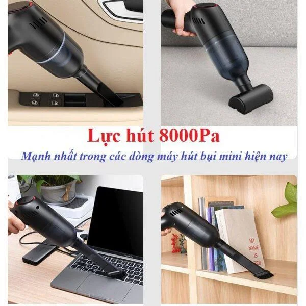 Máy Hút Bụi Cầm Tay Mini Không Dây slide 5