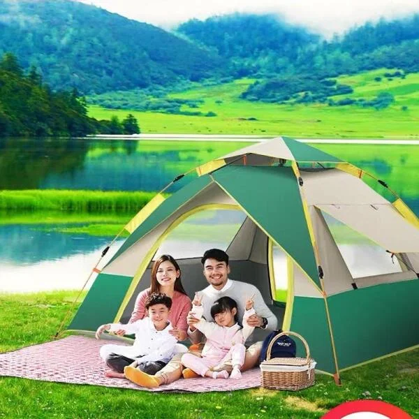 Lều Cắm Trại Tự Bung 3 Cửa Sổ Cao Cấp slide 1