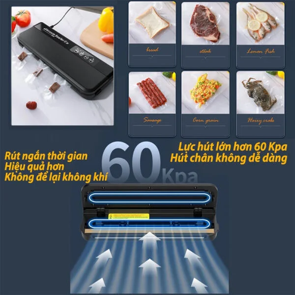 Máy Hút Chân Không Vacuum Sealer ZL720 Chính Hãng slide 3