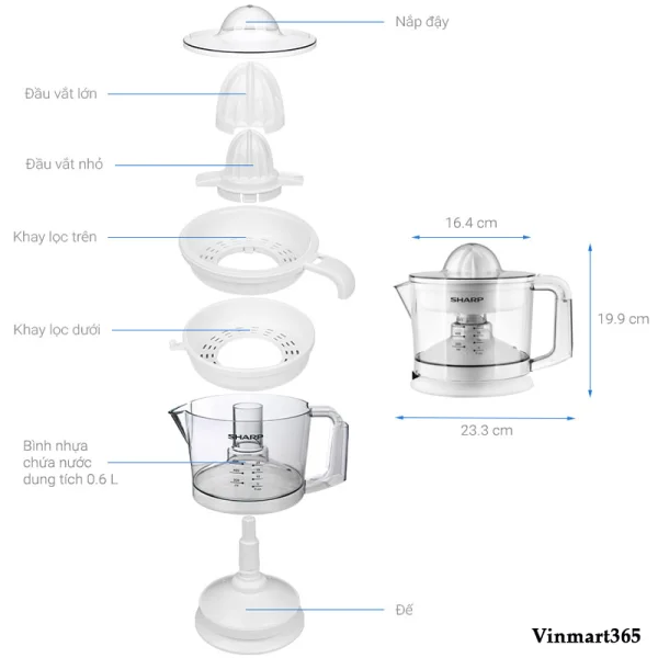 Máy Vắt Cam Sharp Chính Hãng Nhật Bản slide 5