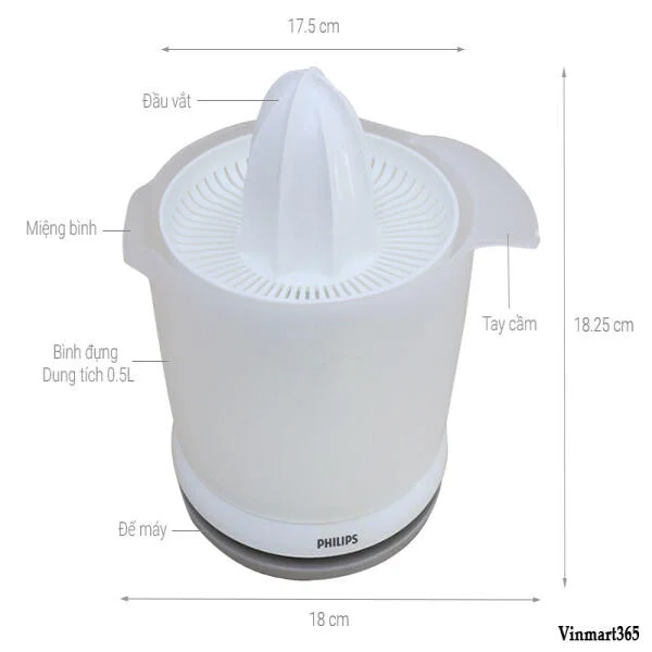 Máy Vắt Cam Philips Cao Cấp Chính Hãng slide 6
