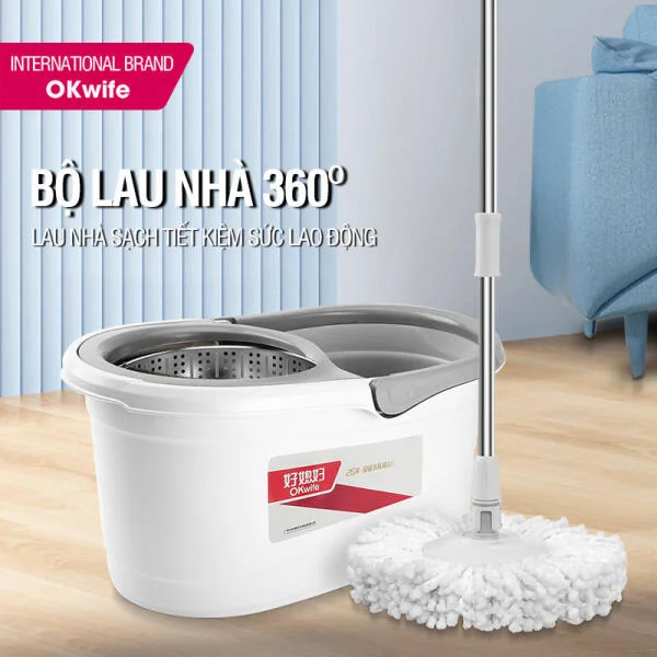 Bộ lau nhà OKwife Spin Mop 360 độ slide 1
