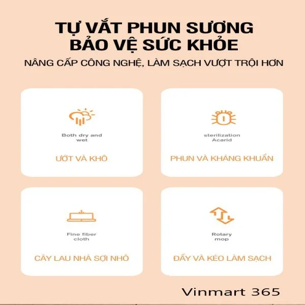 Cây lau nhà Kitimop Spray New phun sương tự vắt slide 8
