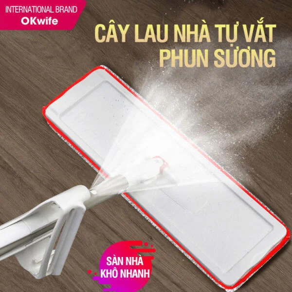 Cây lau nhà OKwife Spray Mop tự vắt phun sương slide 7