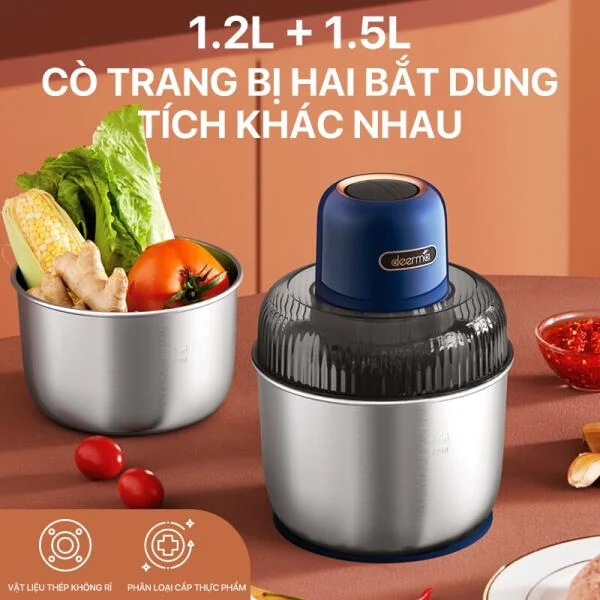 Máy Xay Thịt Deerma JR02 Hai Cối slide 6