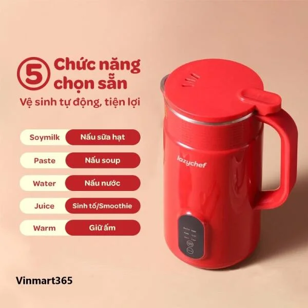 Máy Làm Sữa Hạt Lazychef Chính Hãng slide 7