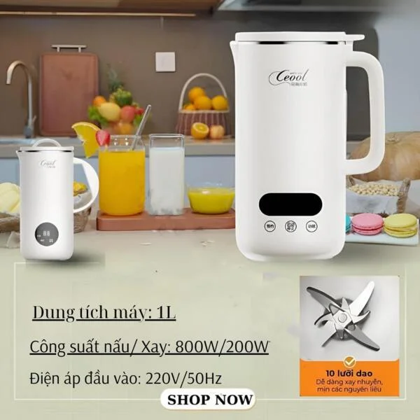 Máy Làm Sữa Hạt Ceool Đa Năng Chính Hãng slide 6