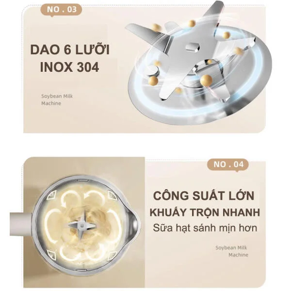 Máy Làm Sữa Hạt Bear DJJ-D06X3 Chính Hãng slide 5