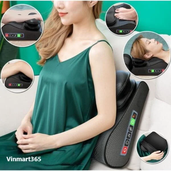 Gối Massage Nintaus 20 Bi Hồng Ngoại Nhật Bản slide 4