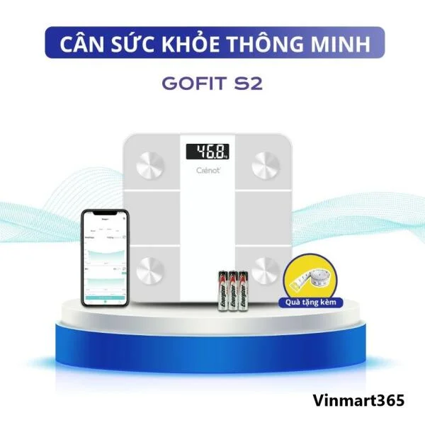Cân Điện Tử Crenot Gofit S2 Kết Nối Bluetooth slide 2